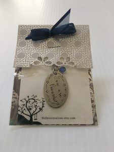 Custom pendant gift for donation.